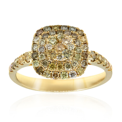 Anillo en oro con Diamante fancy SI2 (CIRARI)