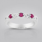 Anello in argento con Rubino della Birmania (Pallanova)