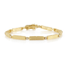 Bracelet en argent et Diamant chocolat I2