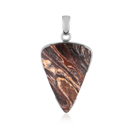 Batik-Jaspis-Silberanhänger (Bali Barong)