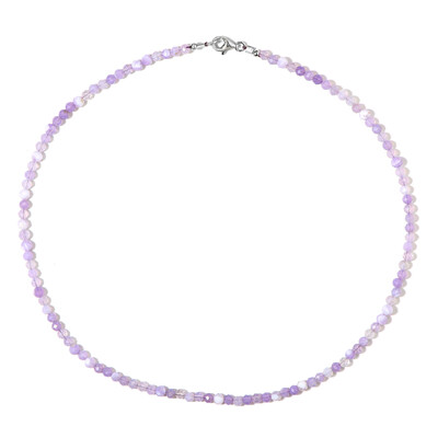Collana in argento con Quarzo Lavanda
