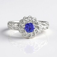 Bague en argent et Tanzanite (Ornaments by de Melo)