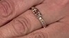 Anillo en oro con Diamante rosa de Francia de Argyle SI1 (Annette)