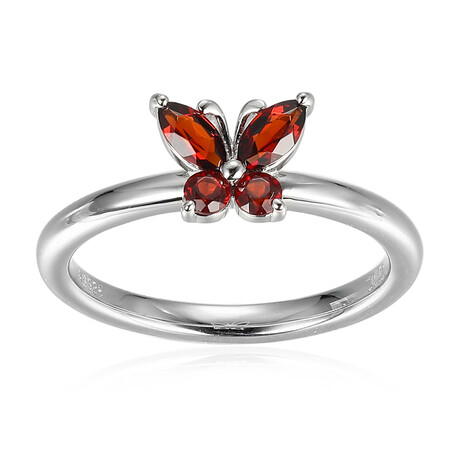 Mozambique Garnet Silver Ring