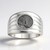 Anello in argento con Meteoriti di Aletai