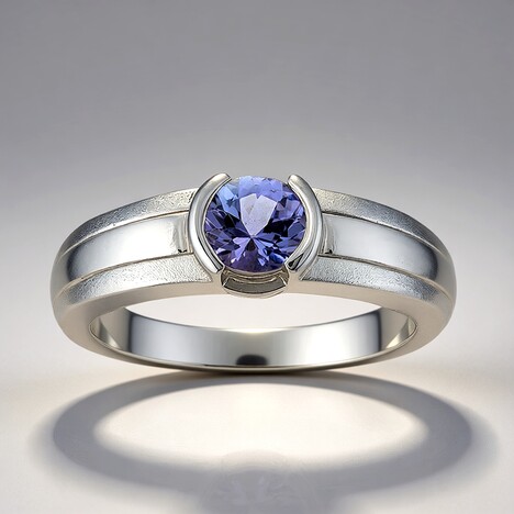 Anello in argento con Tanzanite (Pallanova)