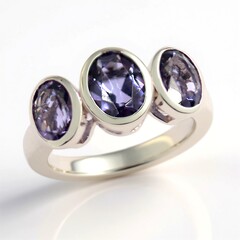 Anello in argento con Quarzo Mirtillo