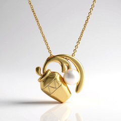 Collana in argento con Perla d'Acqua Dolce Bianca