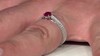 Anillo en plata con Rubí de Bemainty