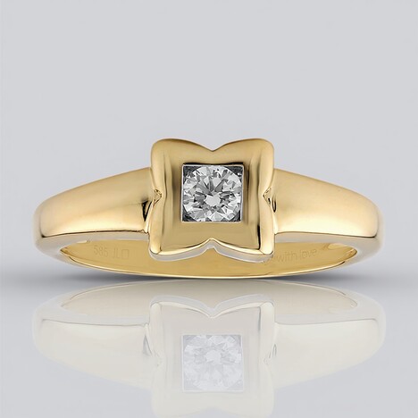Bague en or et Diamant IF (D) (Annette)