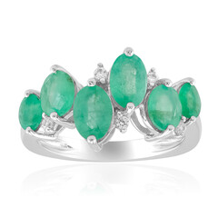 Anillo en plata con Esmeralda Nova Era (de Melo Essence)