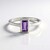 Anello in argento con Ametista del Marocco (MONOSONO COLLECTION)
