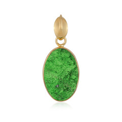 Ciondolo in argento con Uvarovite (Bali Barong)