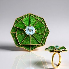 Anello in argento con Topazio Blu Cielo (Adela Silber)