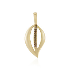 Ciondolo in argento con Diamante Cioccolato I3