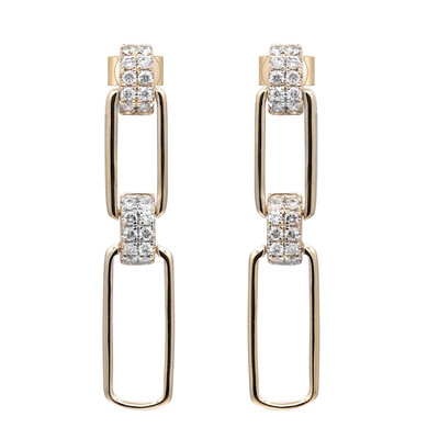 Boucles d'oreilles en or et Diamant SI2 (H) (CIRARI)