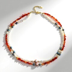 Collana in argento con Perla d'Acqua Dolce Pesca