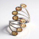 Anillo en plata con Topacio imperial de Ouro Preto (Pallanova)