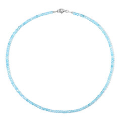 Collana in argento con Topazio Blu Cielo