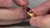 Anillo en plata con Granate de Mozambique