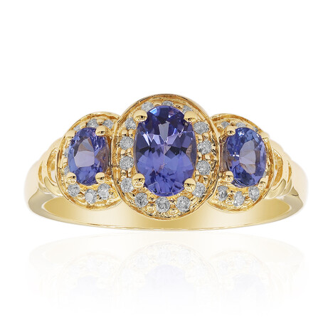 10K AAA Tanzanite Gold Ring