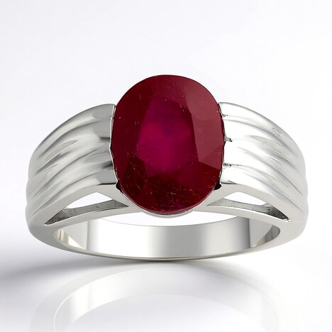 Anello in argento con Rubino Mozambico (de Melo Essence)