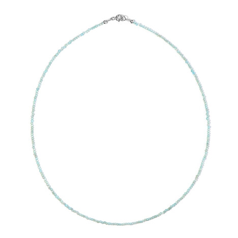 Blue Apatite Silver Necklace