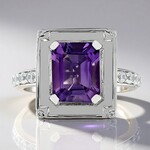 Anello in argento con Ametista (Remy Rotenier)
