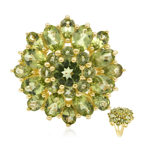 Bague en argent et Péridot