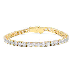 Brazalete en plata con Topacio blanco