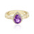 Sibirischer Amethyst-Goldring