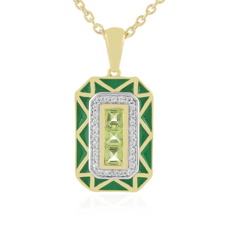 Collier en argent et Péridot