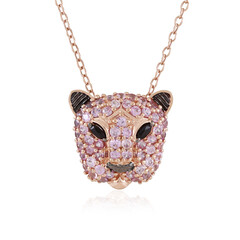 Collier en argent et Spinelle noir (Gems en Vogue)