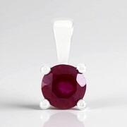 Madagascar Ruby Silver Pendant