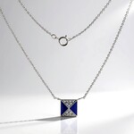 Collana in argento con Topazio Bianco
