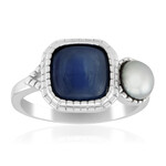 Anello in argento con Cianite del Nepal