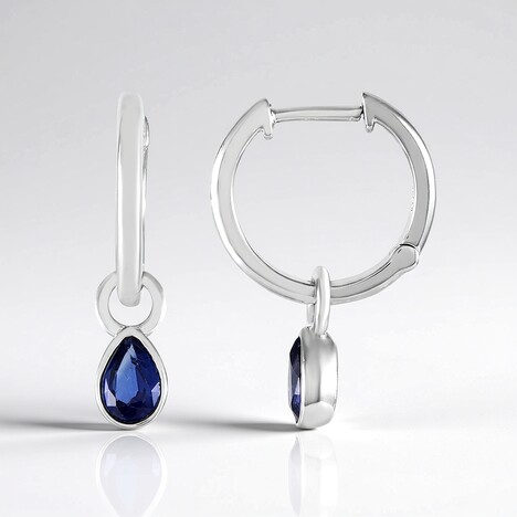 Orecchini in argento con Cianite del Nepal
