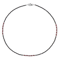 Collana in argento con Spinello Nero