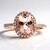 Anello in oro con Morganite AAA