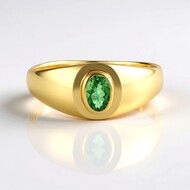 Anello in argento con Lemshuku Tsavorite
