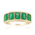 9K Zambian Emerald Gold Ring