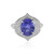 Bague en or et Tanzanite AAA (de Melo)
