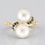 Anello in oro con Perla Bianca dei Mari del Sud (Michelle Albala)