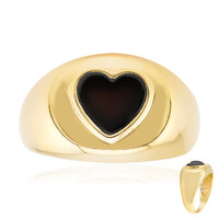 Anello in argento con Onice Nero