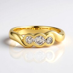 Anello in argento con Diamante Cioccolato I2