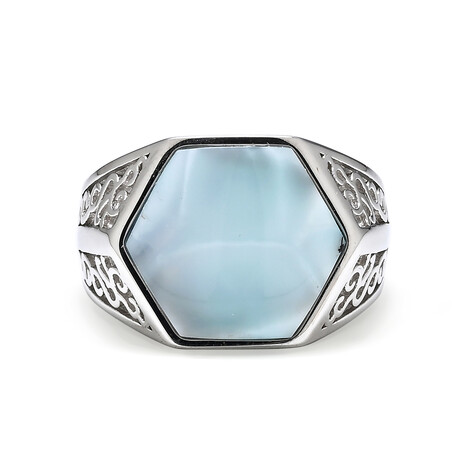 Larimar-Silberring