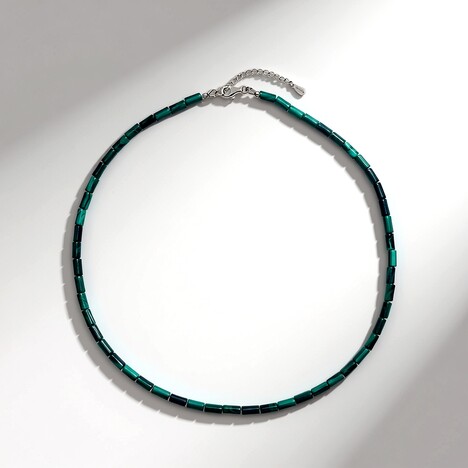 Collana in argento con Malachite