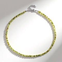 Collana in argento con Grossularia