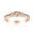 9K VS1 Argyle Rose De France Diamond Gold Ring (Annette)