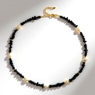 Collar en plata con Turmalina negra